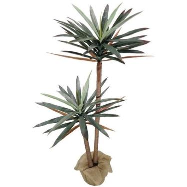 Imagem de Árvore Yucca Elefante Artificial 125cm Luxo 2 Galhos Verde - La Caza S