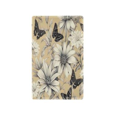 Imagem de Wassud Placa de cobertura de interruptor de luz borboleta preta e branca, capas de tomadas duplas, placa de parede, decoração de casa, sala de estar, quarto, decoração