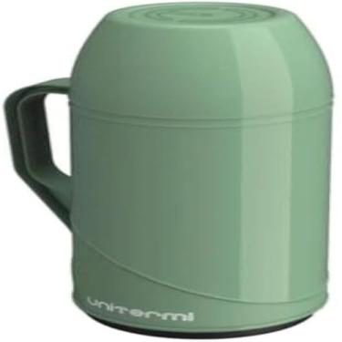 Imagem de Garrafa termica de cafe verde, conserva a temperatura, bonita, util, pratica, grande, e eficiente, verde-esmeralda