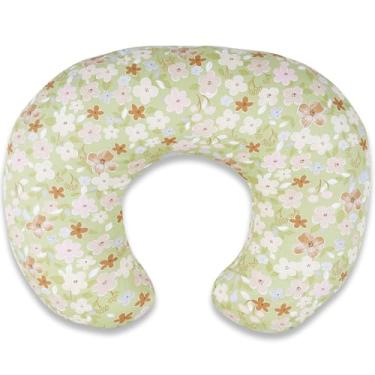 Imagem de Travesseiro de amamentação e travesseiro de amamentação – ergonômico em forma de C para amamentação e mamadeira, tamanho padrão respirável com capa lavável, hipoalergênico, tempo de barriga e suporte