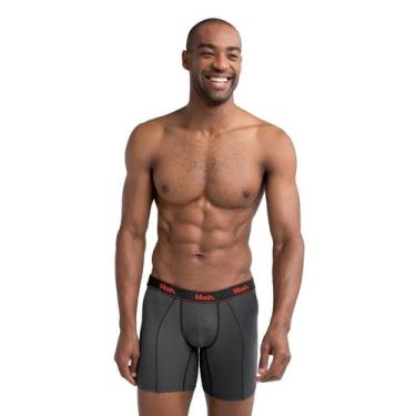 Imagem de Cueca Mash Boxer Long Leg Microfibra Active - 140.09, Cz02, Cinza, M