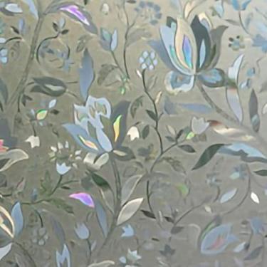 Imagem de Mingzhe Aderência Fosca para Janela, Filme Protetor Solar de Eletricidade Estática para Isolamento Térmico e Privacidade, Adequado para Superfícies de Vidro Lisas, Fácil de Instalar e (Conde Tulipa)