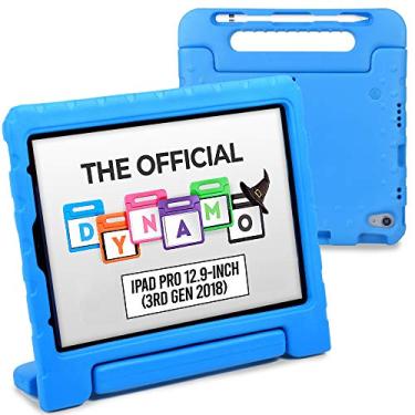 Imagem de Cooper Dynamo Capa resistente oficial para iPad Pro de 12,9 polegadas (3ª geração 2018) | Capa protetora de espuma | suporte, alça, ranhura de carregamento para lápis (azul)