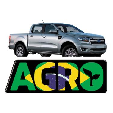 Imagem de Adesivo Agro Em Vinil Automotivo Resinado Azul