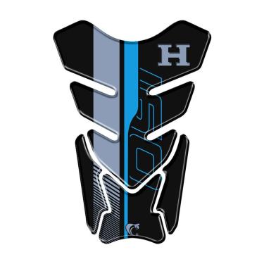 Imagem de Protetor Tanque Resinado 3d Compativel Cg Titan 160 Azul Cor Preto