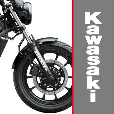 Imagem de Adesivo Para Bengala De Moto Kawasaki Branco Branco