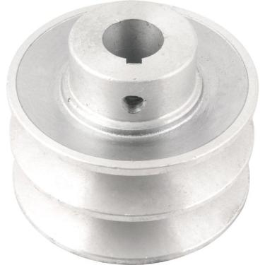 Imagem de Polia Alumínio 2 Canais Perfil B 80mm Com Furo 3-4" - Vonder