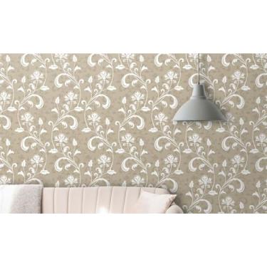 Imagem de Rolo Papel de Parede Auto Adesivo Lavável Full-HD Interno ou Externo Flores e Floral(3,0 x 0,47 metros,01)