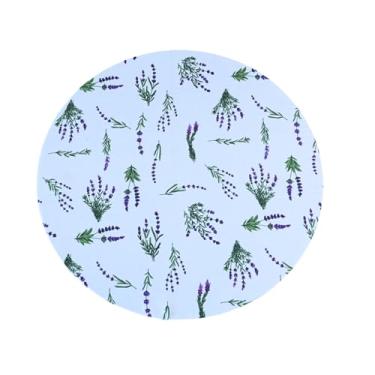 Imagem de Jogo de Sousplat Lilás Lavanda com Base em MDF e Capa em Microfibra 48 cm Diâmetro 2 Peças