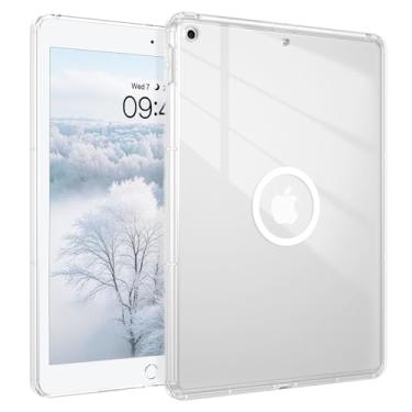 Imagem de Telaso Capa magnética para iPad 9ª geração/iPad 8ª geração/iPad 7ª geração, iPad 10,2 polegadas, 2021/2020/2019, capa protetora de TPU macio transparente, transparente