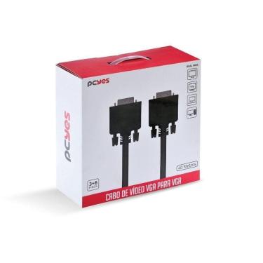 Imagem de Cabo De Vídeo Vga 3+6 15 Pinos 40m Puro Cobre