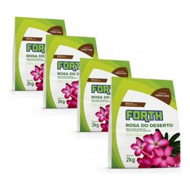 Imagem de Kit 4 Uni Forth Rosa Do Deserto Substrato 2kg Cada - FORTH JARDIM
