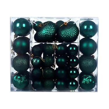 Imagem de Nishiyuenyi 48 Enfeites de Natal para Pendurar Na árvore, Bolas Decorativas para Pendurar Na Parede, Enfeites de Natal para Guirlandas E Decorações Natalinas, Verde, Tamanho real