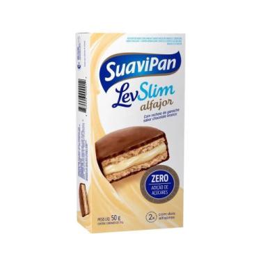 Imagem de Alfajor Levslim Chocolate Branco Suavipan 50g