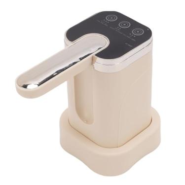 Imagem de GOTOTOP Dispensador de água Elétrico, Bomba de Garrafa de água Portátil de 3 Modos, Carregamento USB, Dispensador de Bebida Automático para Garrafas de 5 Galões, Bico Dobrável de 10 Cm (Bege)