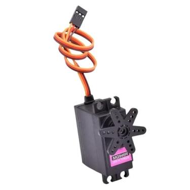 Imagem de 5 peças MG946R Servo motor analógico metade toda engrenagem de metal 55 g alto torque 13 kg servomotor (meio metal -180)