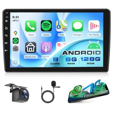 Imagem de Rádio estéreo automotivo 8 núcleos 6G + 128G Rimoody Android 15 para Ford Explorer 2005-2010, sem fio, Carplay, Android, GPS 5G-WiFi, tela sensível ao toque, DSP Bluetooth 5.0, câmera de backup FM/RDS