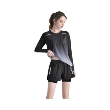 Imagem de Conjunto Casual De Roupas Esportivas Leves E Respiráveis Para Mulheres