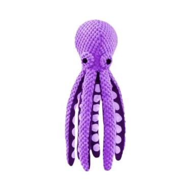 Imagem de Brinquedo De Pelúcia Interativo Para Cães Grandes E Pequenos, Octopus,