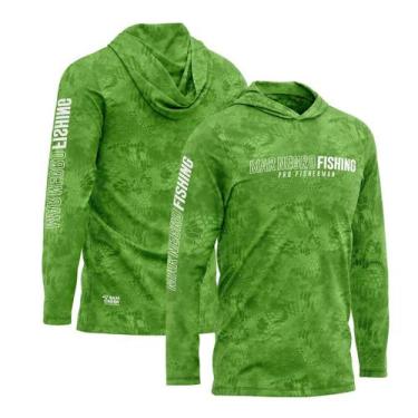 Imagem de Camisa Sublimada com Capuz Proteção Solar UV Green - Mar Negro, G2