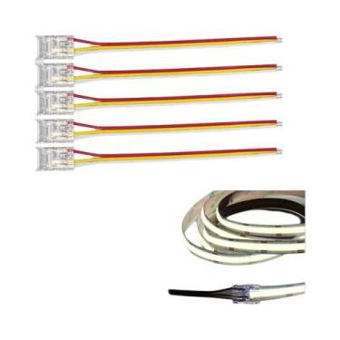 Imagem de Fitas LED RGB CCT 5PCS Conector Em L COB SMD 2Pin 3Pin 4Pin 5mm 8mm 10