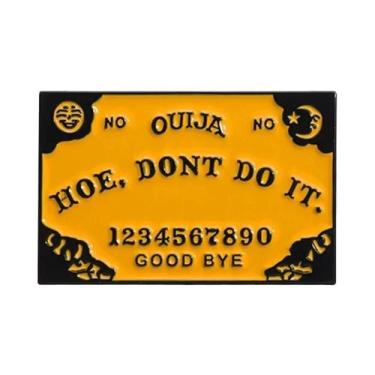 Imagem de Broche De Esmalte Ouija Board Com Tema Sol E Lua, Espírito Místico, Jo