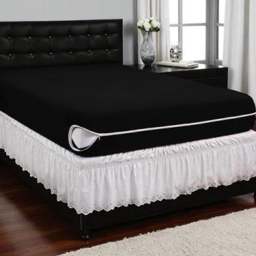 Imagem de Capa Colchão Casal Queen Malha Gel Com Zíper Luxo - ENXOVAIS ANNA MARI