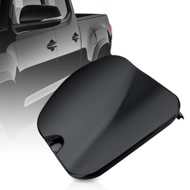 Imagem de 77305-04904 Tampa de cobertura de gás de aço preto para porta do tanque de combustível adequada para Toyota Tacoma 2005-2015 5FT cama curta