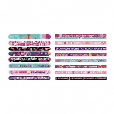 Imagem de Zeyune 200 peças pulseiras femininas de borracha e tapa do mês da história a granel empoderamento feminino feminista presente para conscientização feminina lembrancinhas de festa inspiradoras, 20