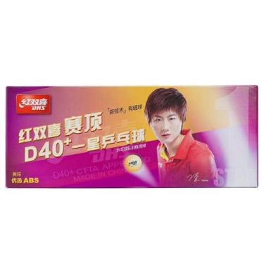 Imagem de Bola de Tênis de Mesa DHS Cellfree-Dual 40MM+ Training Ball 1 Estrela 