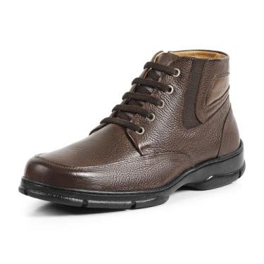 Imagem de Bota Masculina Casual Confort Pinhão Couro DIfranca - 2134, 43