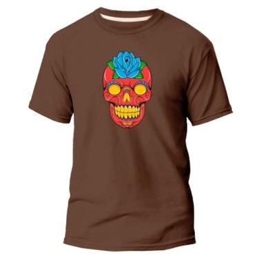 Imagem de  Camiseta Algodão Premium Estampa Digital Caveira Mexicana - Pavesi, M