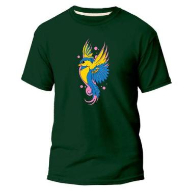 Imagem de  Camiseta Basica Algodão Premium Estampa Digital Beija-Flor - Pavesi, 