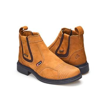 Imagem de Botina Masculina Vaqueiro Cowboy Em Couro Legítimo Amarok, 40