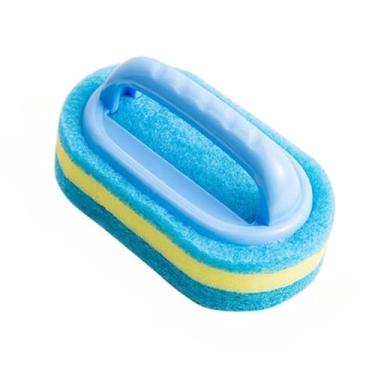 Imagem de Kit Peças Escova de Limpeza Multifuncional Com Esponja Para Cozinha e Banheiro - Remoção de Manchas em Azulejos/Vidros