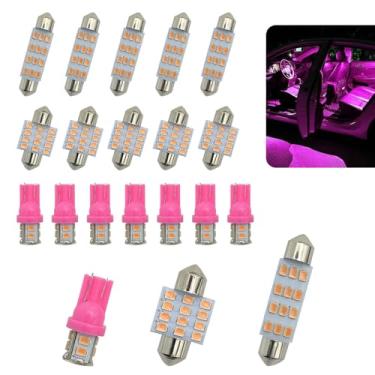 Imagem de JYIS 20 peças de luzes LED interiores para carros, T10 194 DE3175 578 31 mm 42 mm luzes de substituição, luzes brancas de cúpula de mapa interno, luzes de porta-malas de porta de matrícula, universal