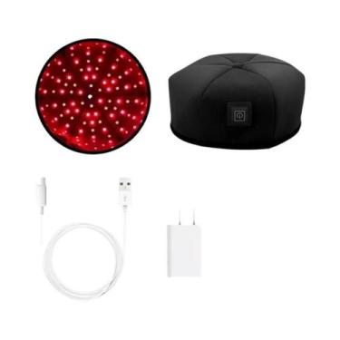 Imagem de Chapéu De Terapia Com Luz Vermelha LED Para Crescimento Capilar, Dispo