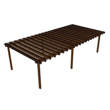 Imagem de Kit Policarbonato Bronze 4mm 10,00m X 6,00m - Perfis Naturais