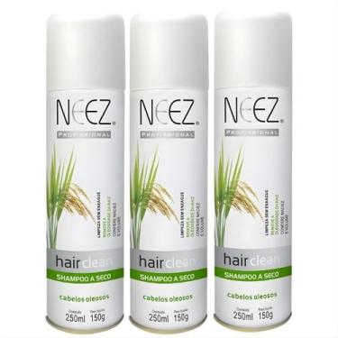 Imagem de Kit 3 Shampoo A Seco Para Cabelos Oleosos Neez Profissional Maciez Lim