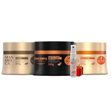 Imagem de Kit Cronograma Haskell Cabelos Finos e Ralos Tutano + Encorpa + Mandio