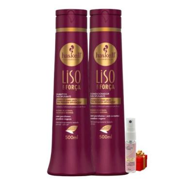 Imagem de Kit Haskell Liso com Força Shampoo 500ML + 1 Condicionador 500ML + Pre