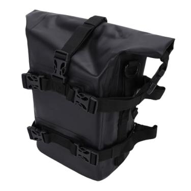 Imagem de AYNEFY Saco Lateral da Motocicleta Saco de Pára-choques da Motocicleta de Armazenamento Lateral para Organizadores de Aventuras de Equitação Ao Ar Livre (Preto)