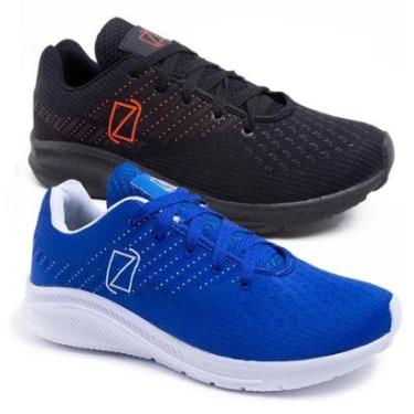 Imagem de Kit 2 Tênis Masculino Para Corrida e Caminhada Solado Macio Confortável-Masculino