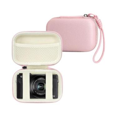 Imagem de Estojo Rosa Para Câmera Digital CAMKORY Com Bolso De Malha Para Acessó