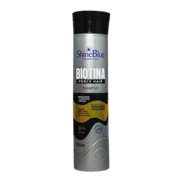 Imagem de Shampoo Biotina Force Hair 300ml Shine Blue