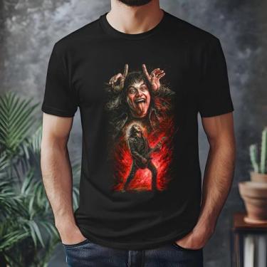 Imagem de Camiseta Netflix Stranger Things Eddie Munson Com Guitarra - NoBrand, 