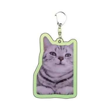 Imagem de Chaveiro De Gato Meme Confuso Falante 'Huh' Fofo Presente - NONE, Ei