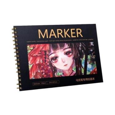 Imagem de Caderno De Desenho Artístico Para Adultos, Encadernado Em Espiral, 50 