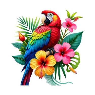 Imagem de Kit De Bordado 11CT Com Pássaros E Flores, Ponto Cruz Com Contas, Deco