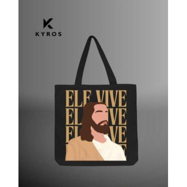 Imagem de Bag Ecobag Ele Vive - Kyros, Algodão cru